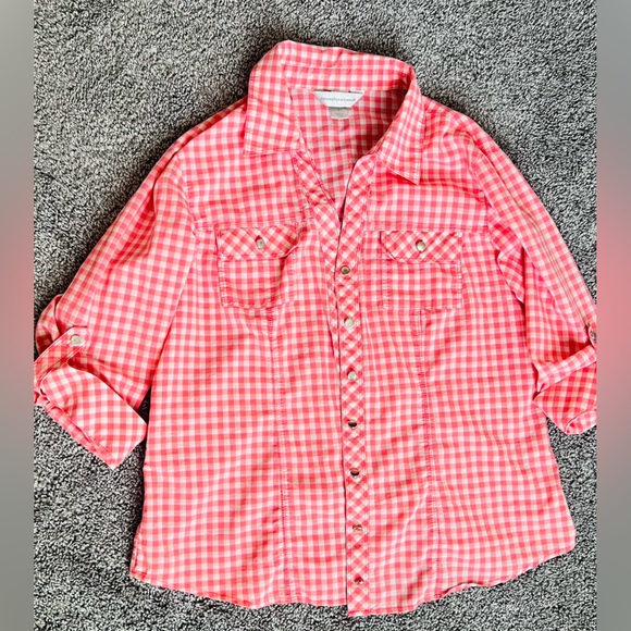 Christopher & Banks Red and White Checkered Shirt - Picture 1 of 3